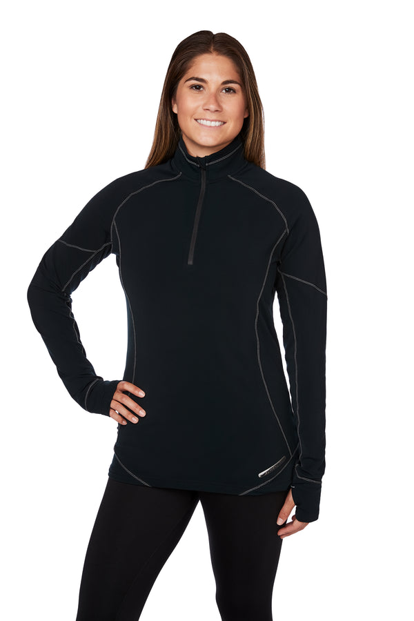 Hot Chillys Womens Micro-Elite XT Zip-T