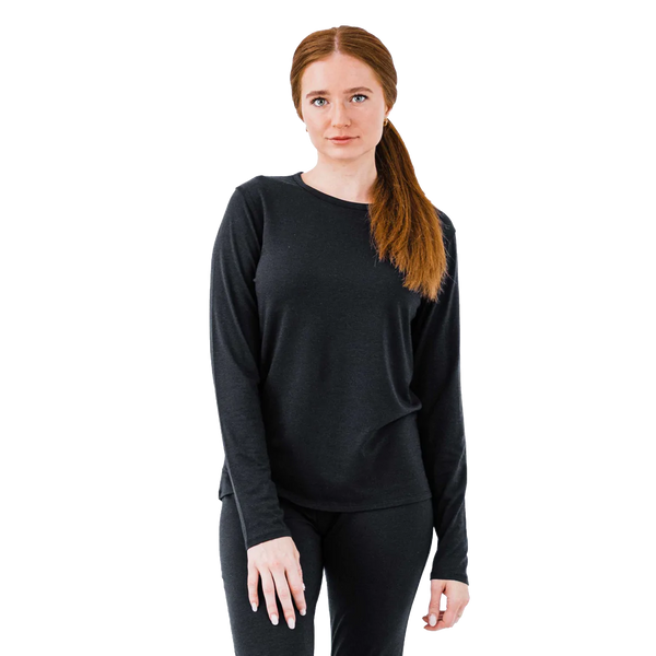 Polarmax Women's Merino Wool Crewneck Midweight Relaxed Fit Base Layer