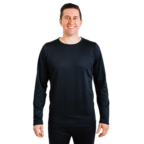 Polarmax Men's Micro Fleece Crewneck Base Layer