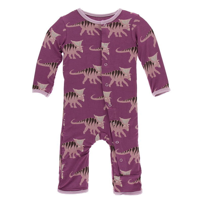 Kickee Pants Print Coverall with Snaps