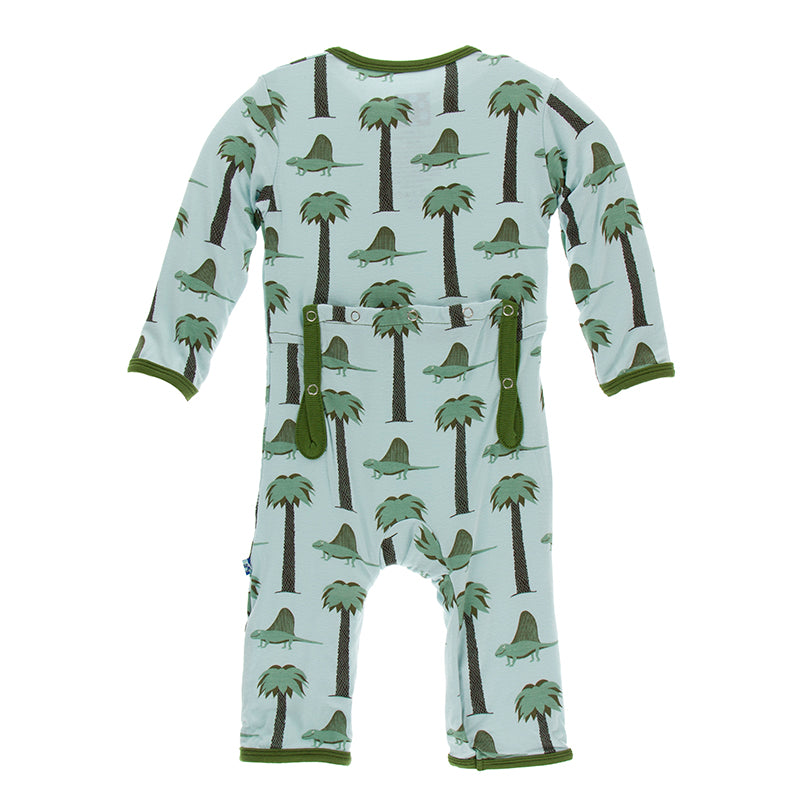 Kickee Pants Print Coverall with Snaps