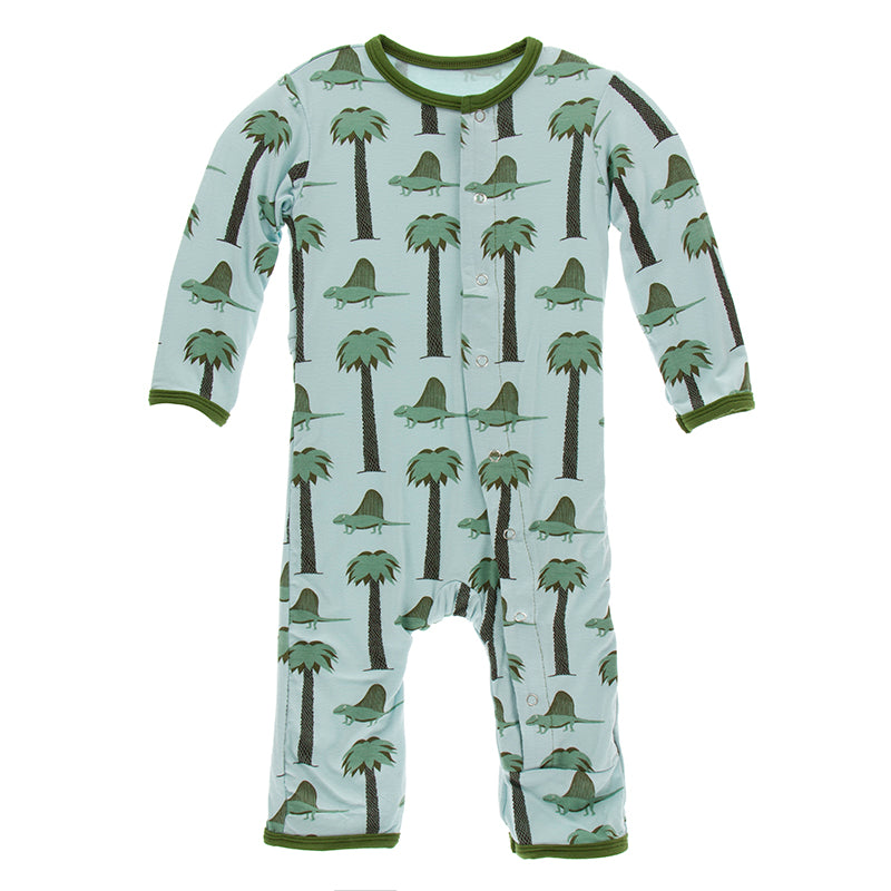 Kickee Pants Print Coverall with Snaps