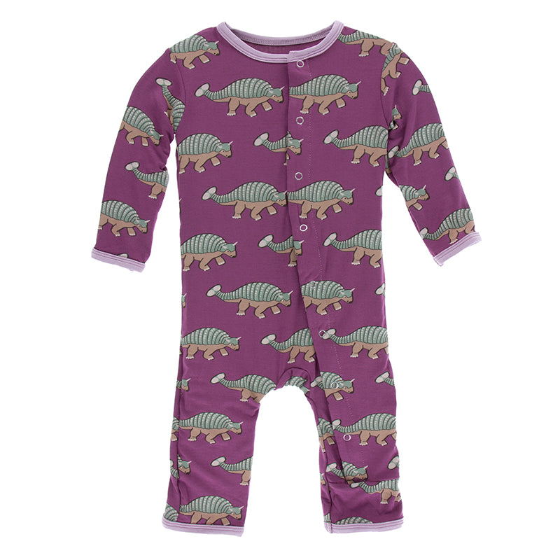 Kickee Pants Print Coverall with Snaps
