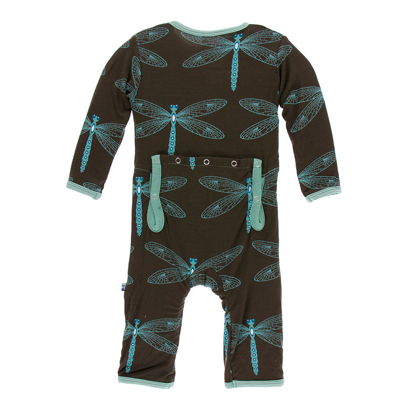 Kickee Pants Print Coverall with Snaps