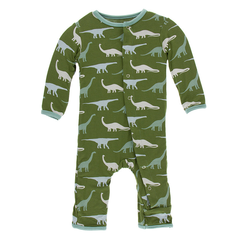 Kickee Pants Print Coverall with Snaps