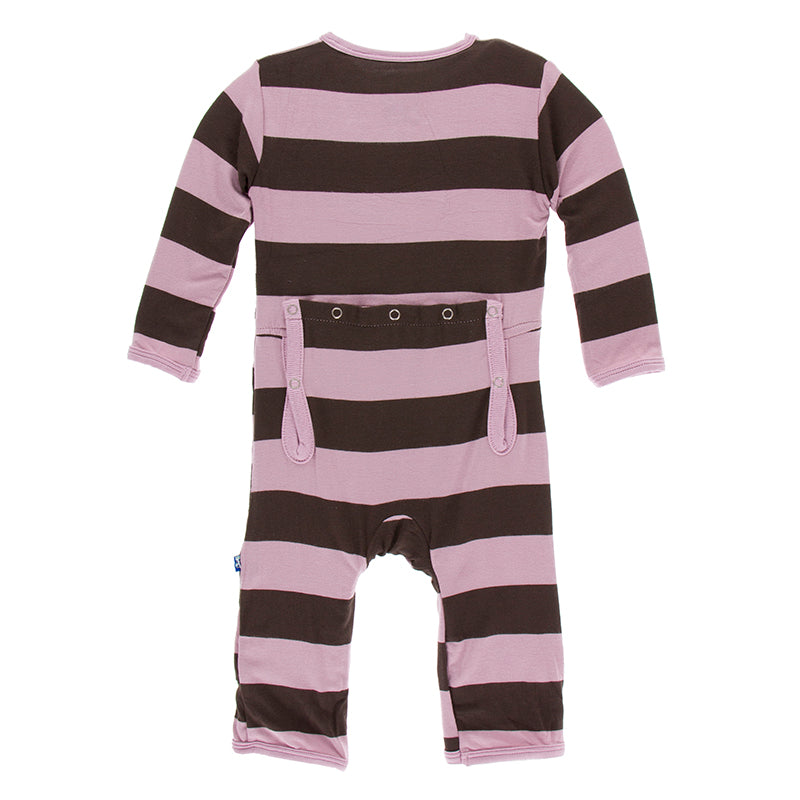 Kickee Pants Print Coverall with Snaps