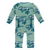 Kickee Pants Print Coverall with Snaps