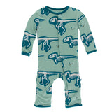 Kickee Pants Print Coverall with Snaps