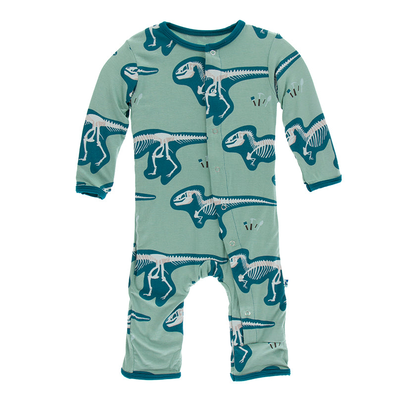 Kickee Pants Print Coverall with Snaps