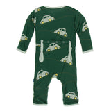 Kickee Pants Print Coverall with Snaps