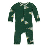Kickee Pants Print Coverall with Snaps