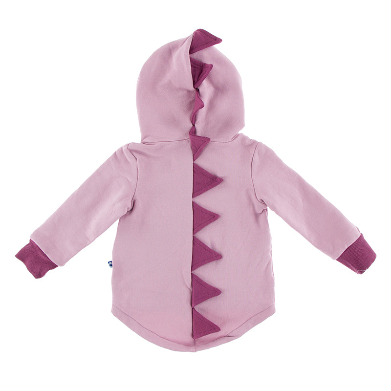 Kickee Pants Kid's Solid Fleece Zip-Front Dino Hoodie