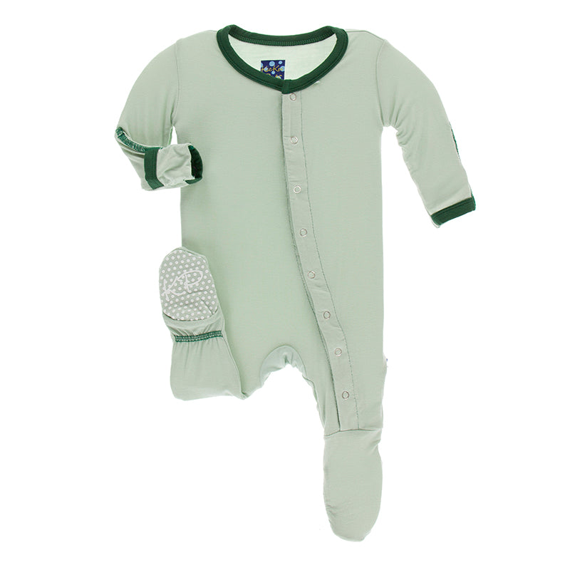Kickee Pants Solid Footie with Snaps