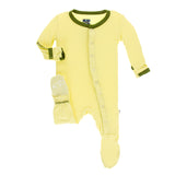 Kickee Pants Solid Footie with Snaps
