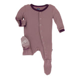 Kickee Pants Solid Footie with Snaps