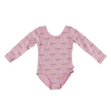 Kickee Pants Print Long Sleeve Performance Jersey Leotard