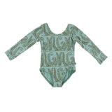 Kickee Pants Print Long Sleeve Performance Jersey Leotard