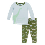 Kickee Pants Print Long Sleeve Pajama Set
