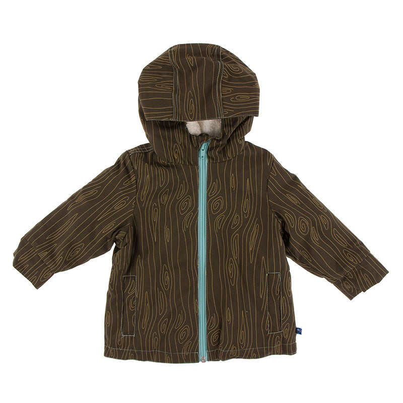 Kickee Pants Print Sherpa-Lined Raincoat