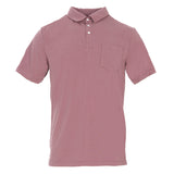 Kickee Pants Bamboo Men's Solid Short Sleeve Performance Jersey Polo