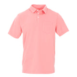 Kickee Pants Bamboo Men's Solid Short Sleeve Performance Jersey Polo