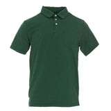 Kickee Pants Bamboo Men's Solid Short Sleeve Performance Jersey Polo