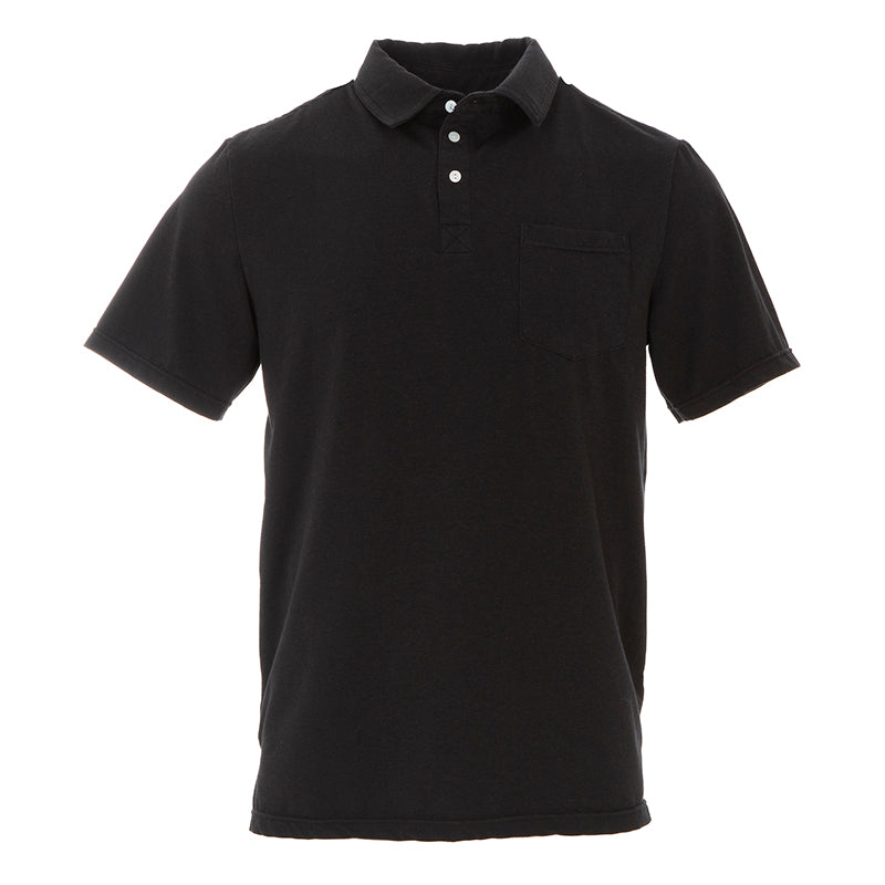 Kickee Pants Bamboo Men's Solid Short Sleeve Performance Jersey Polo