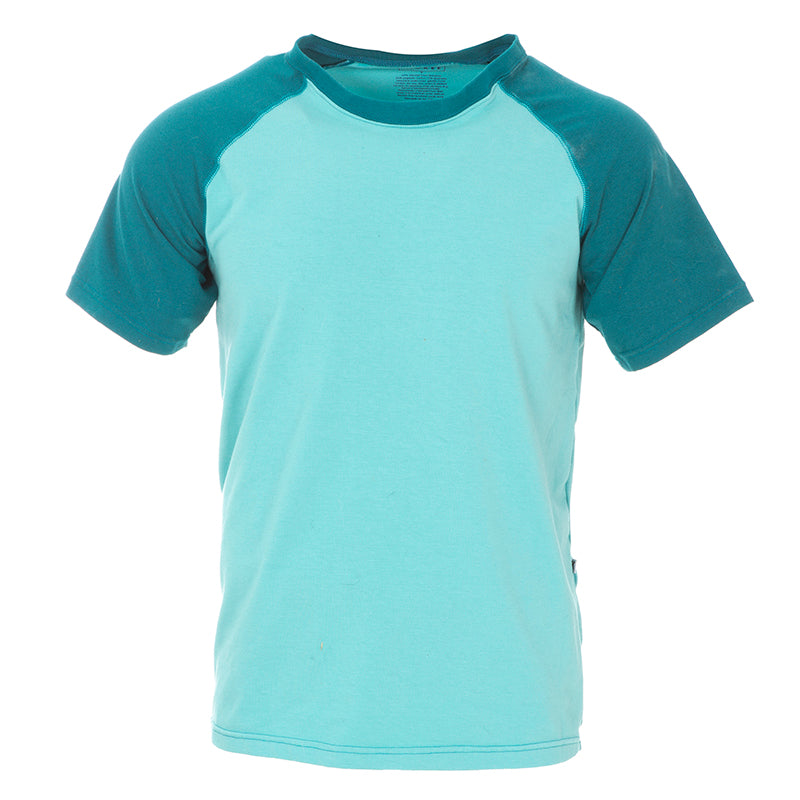 Kickee Pants Men's Solid Performance Jersey Raglan