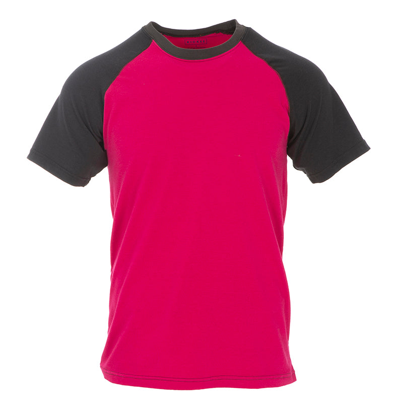 Kickee Pants Men's Solid Performance Jersey Raglan