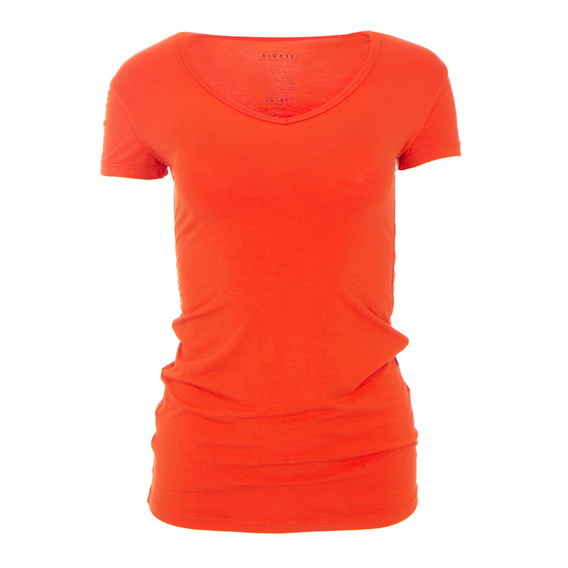Kickee Pants Women Solid Short Sleeve One Tee