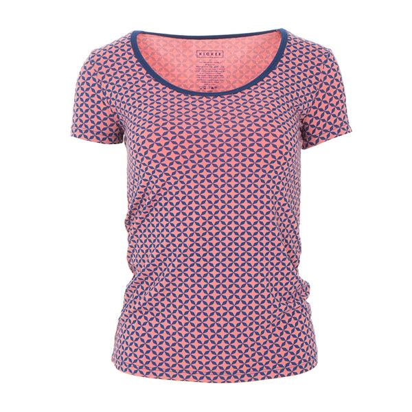 Women's Print Short Sleeve Scoop Neck Tee