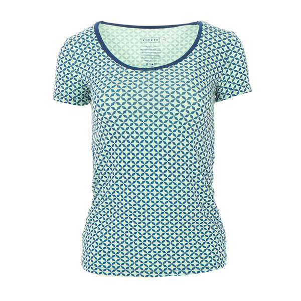 Women's Print Short Sleeve Scoop Neck Tee