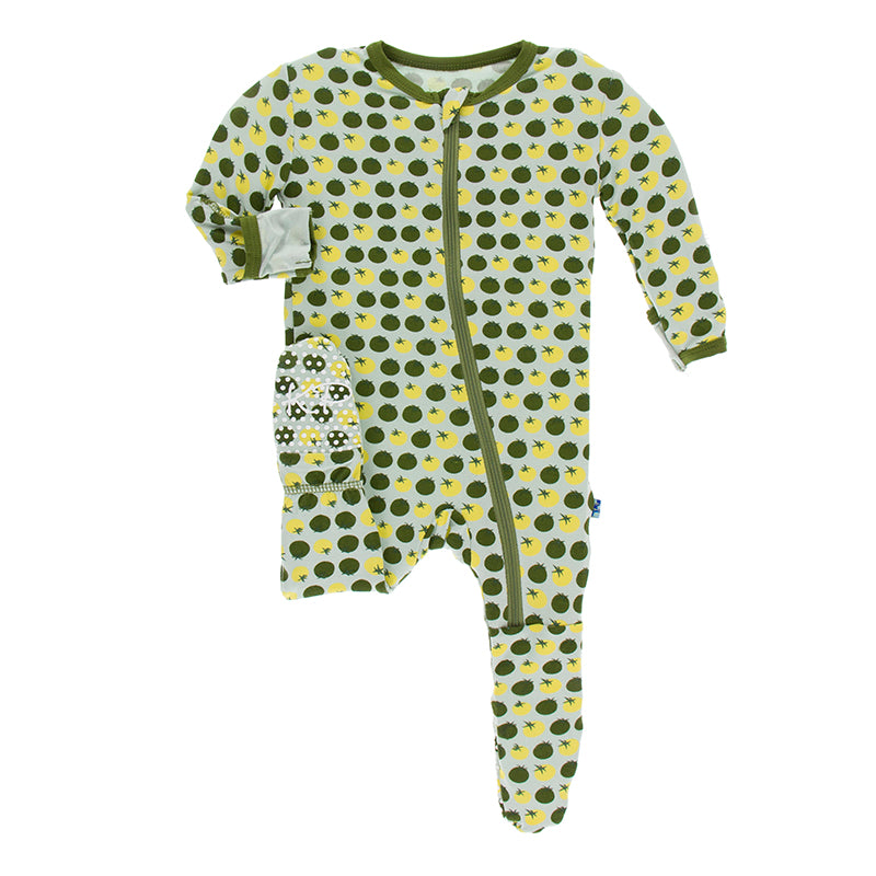 Kickee Pants Print Footie with Zipper