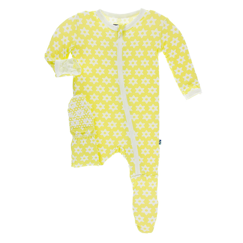 Kickee Pants Print Footie with Zipper