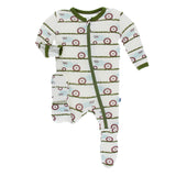 Kickee Pants Print Footie with Zipper