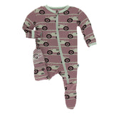 Kickee Pants Print Footie with Zipper