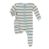 Kickee Pants Print Footie with Zipper