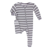 Kickee Pants Print Footie with Zipper
