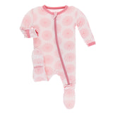 Kickee Pants Print Footie with Zipper