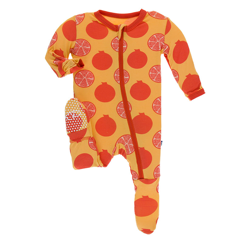 Kickee Pants Print Footie with Zipper