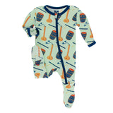 Kickee Pants Print Footie with Zipper