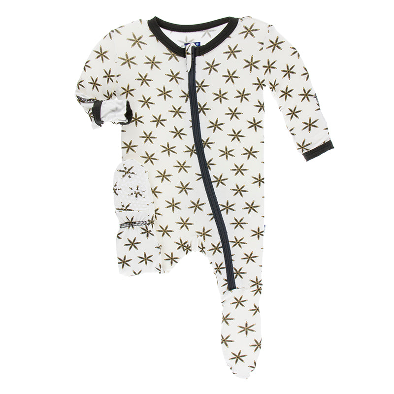 Kickee Pants Print Footie with Zipper