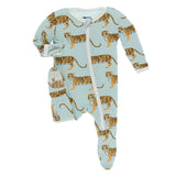 Kickee Pants Print Footie with Zipper