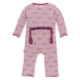 Kickee Pants Print Muffin Ruffle Coverall with Zipper