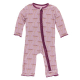 Kickee Pants Print Muffin Ruffle Coverall with Zipper