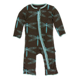Kickee Pants Print Muffin Ruffle Coverall with Zipper