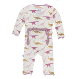 Kickee Pants Print Muffin Ruffle Coverall with Zipper