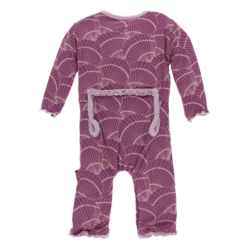 Kickee Pants Print Muffin Ruffle Coverall with Zipper