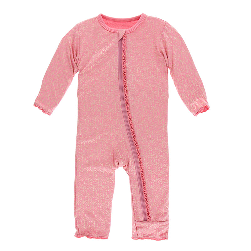 Kickee Pants Print Muffin Ruffle Coverall with Zipper
