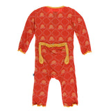 Kickee Pants Print Muffin Ruffle Coverall with Zipper